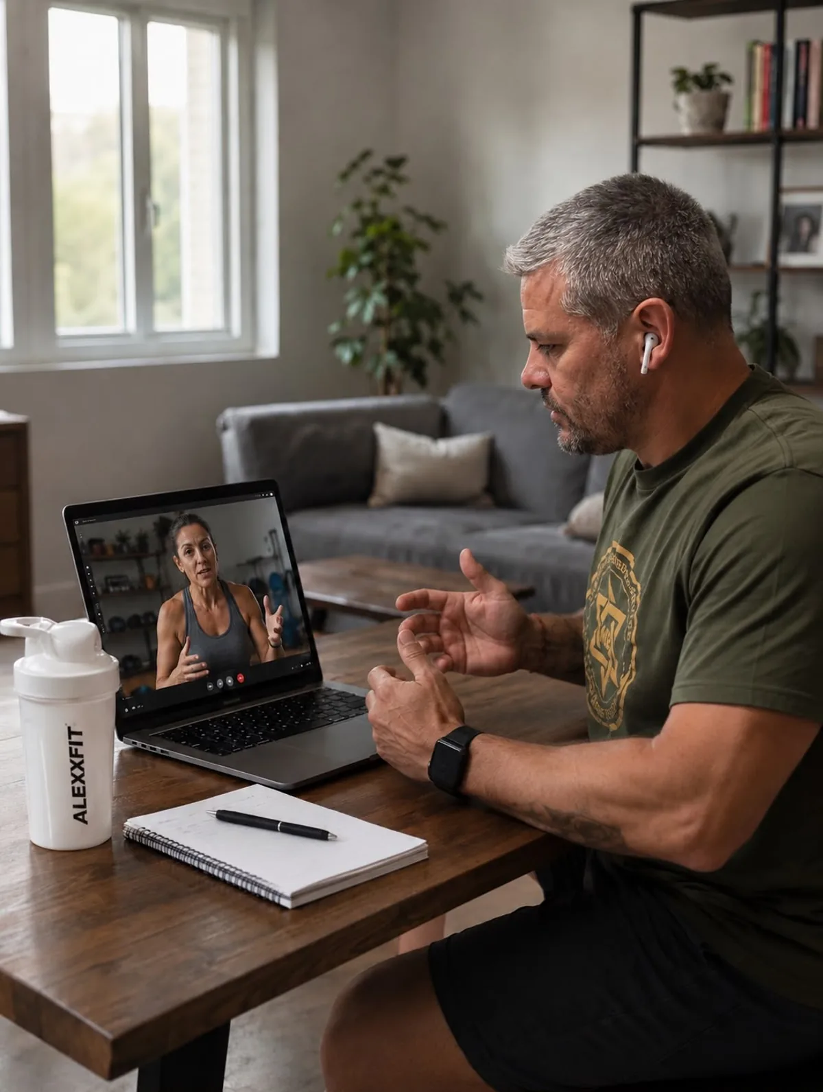 Entrenando en casa siguiendo el plan